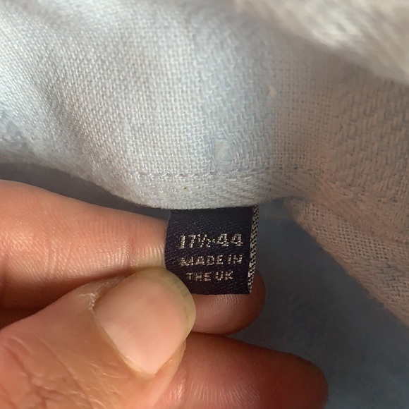 Baby Blue long sleeve men’s shirts size 44 - Picture 10 of 13